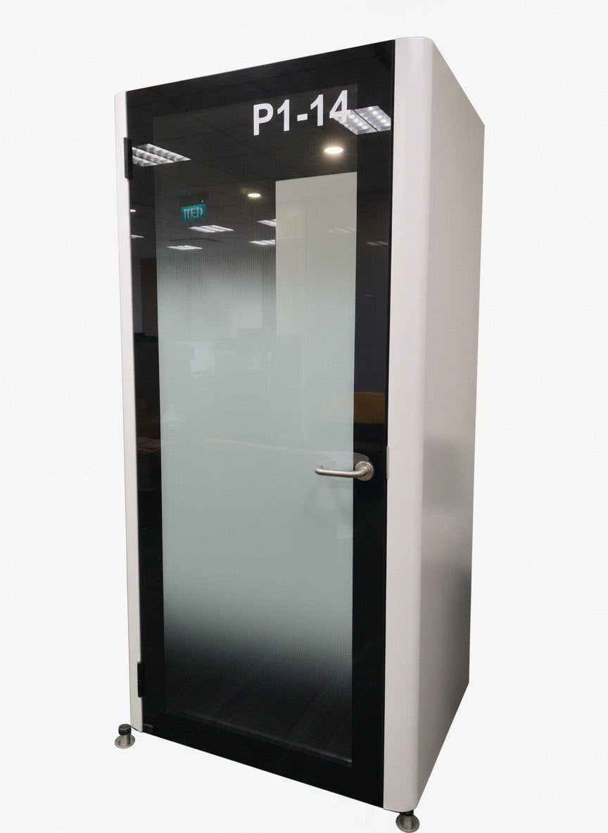 Acoustic Phone Booth / Privacy Pod (Single Seater, Glass Door)